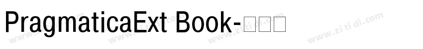 PragmaticaExt Book字体转换
